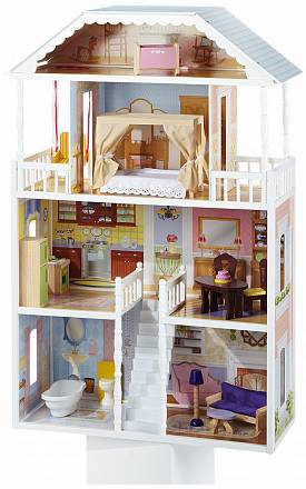 Кукольный домик для Барби – Саванна, с мебелью, 14 элементов 